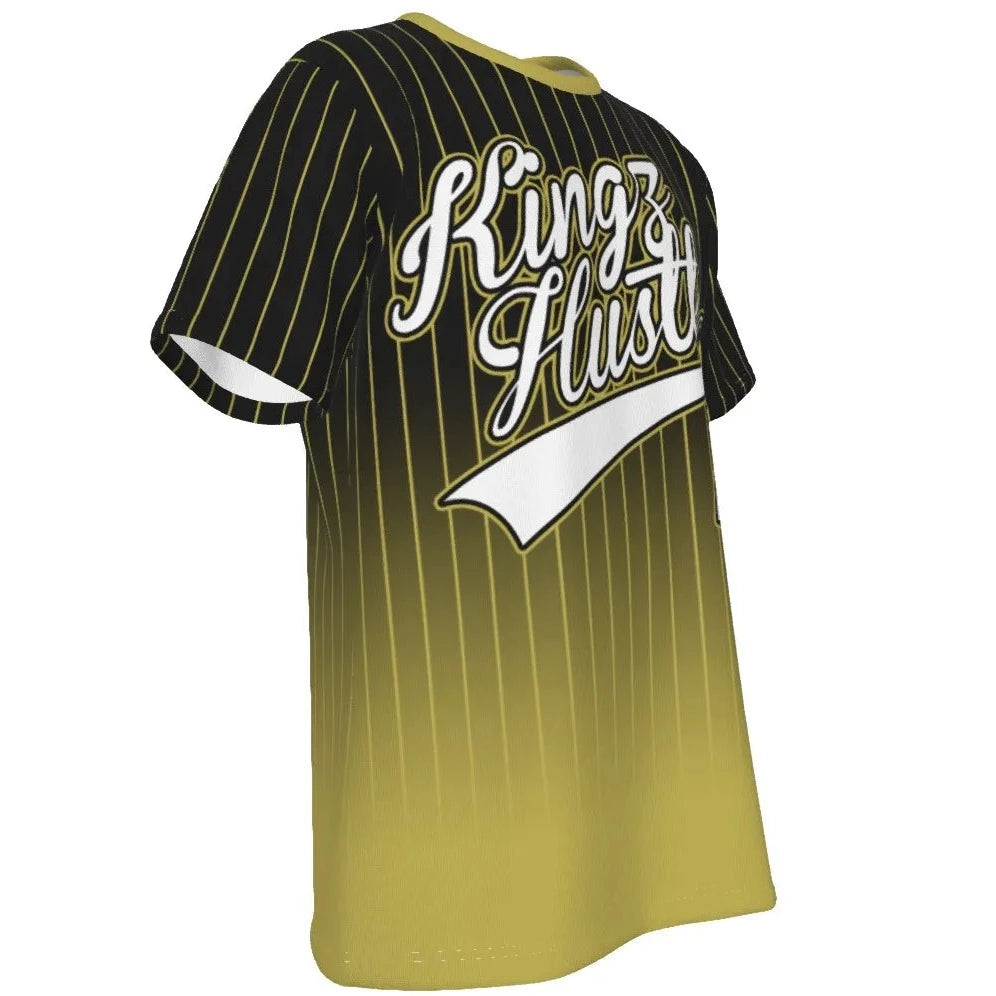 Pinstripe Teamstar Kingz Hustle O-Neck T-Shirt