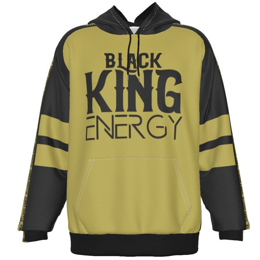 Black King Energy Men's Heavy Fleece Raglan Hoodie