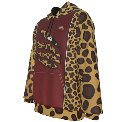 Primal Instinct Leopard Heavy Fleece Raglan Hoodie