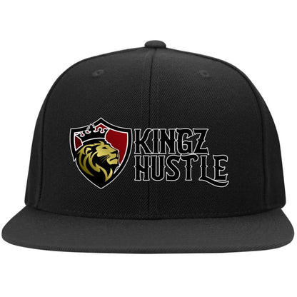 Kingz Hustle Legacy Logo Embroidered Flat Bill High-Profile Snapback Hat