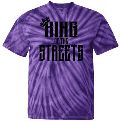 King of the Streets 100% Cotton Tie Dye T-Shirt CustomCat