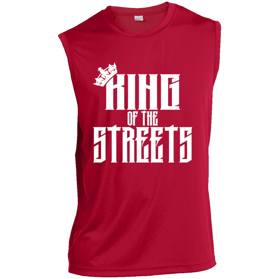 King of the Streets Sleeveless Performance T-Shirt CustomCat